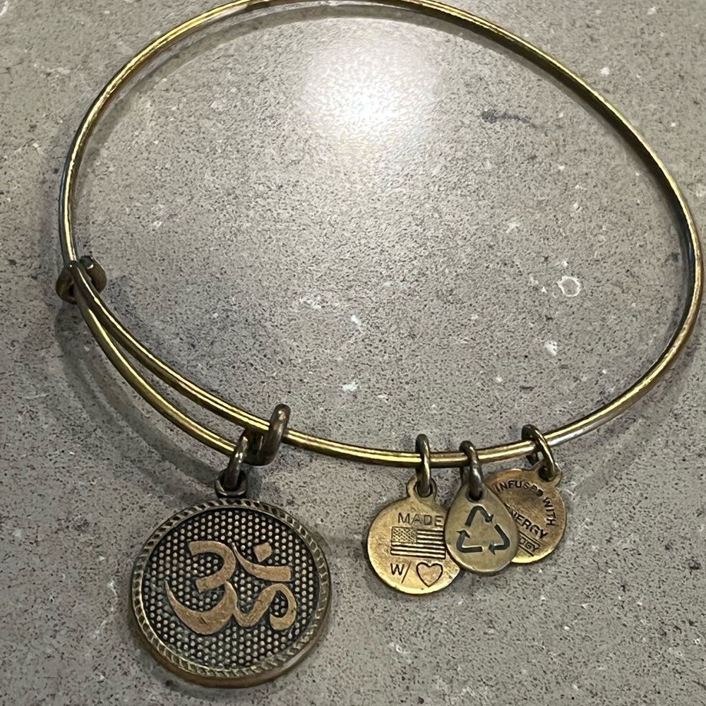 Alex and Ani Gold Charm Bracelet